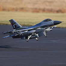 E-flite RC Airplane F-16 Falcon 80mm EDF Jet BNF Basic Gray