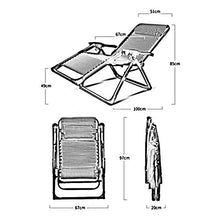 Sun Lounger Reclining Relaxer Chair Garden Outdoor Patio Thick Cushion Padded Multi Position (Color : 001) Colour:001 (Color : 002) (4)