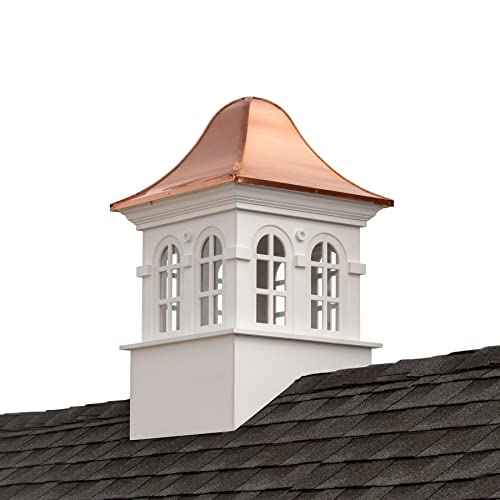 Good Directions Smithsonian Rockville Vinyl Cupola with Copper Roof 30" x 50" Copper