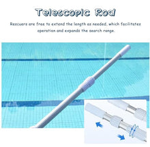 Oracra Pool Safety Hook Swimming Pool Safety Hook with Telescopic Pole, Emergency Rescue Hooks, 100-500cm Pool Lifesaving Equipment, Professional Multi-use Round Hooks(500cm(16.4ft))