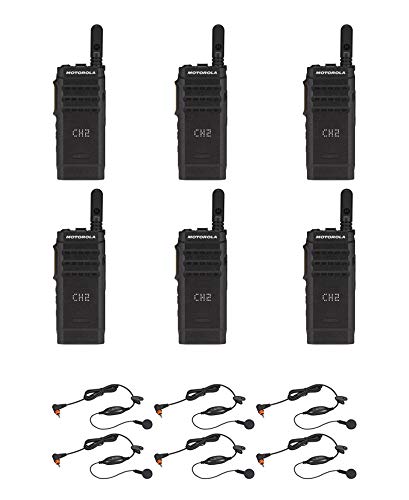 SR-Moto SL300-U-SC-99 UHF Digital DMR Display Radio with Earbud (6 Pack)