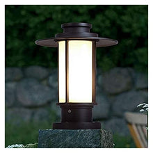 ALDEPO Courtyard Light Column Waterproof Outdoor Pillar Light Fence Courtyard Landscape Lighting Fixture Street Community Patio Garden Lantern
