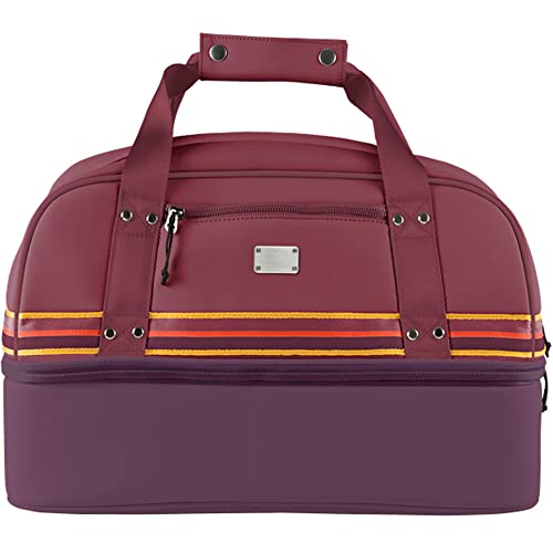 Sun Mountain Mid-Stripe Boston Bag - Port/Brick/Gold