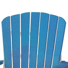 American Furniture Classics OS Home and Office Model 516BW-K Double Balcony Height Glider with Center Table in Blue and White