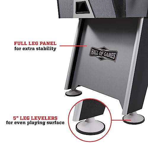 Hall of Games 56” Arcade Foosball Gaming Table Competition Size Black/Grey