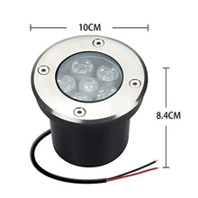 CHINLIFE Garden Buried Light 6W Outdoor Ground Light IP67 Waterproof Round Landscape Lamp for Driveway, Pathway, Patio, Decking Lights (20 Pack) (Color : Blue-6W, Size : AC-24V)