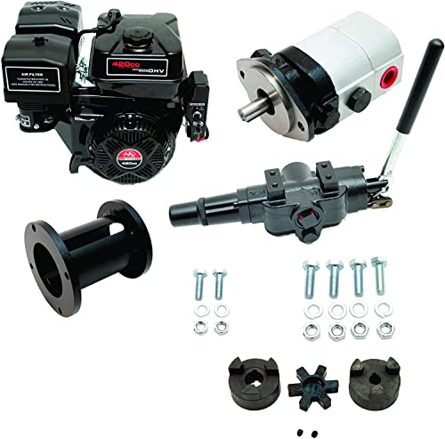 Tool Tuff Log Splitter Build Kit - 15 hp Electric-Start Engine, 22 GPM Pump, Auto-Return Valve, Coupler, Mount & Hardware