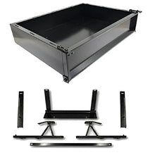 GTW Golf Cart Steel Cargo Box Kit for Yamaha G29/Drive Golf Cart Black