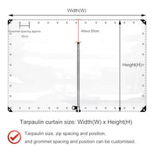 Waterproof Transparent Tarpaulin Side Panels for Gazebo,PVC Plastic Tarpaulin,Outdoor Clear Tarp Curtains with Zip,Pergola Porch Carport Partition Curtains,with Grommets,W×H-3 * 3.0m(9.8 * 9