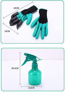 XIXIDIAN Gardening Tool Set 9 Pcs, Aluminum Alloy Garden Hand Tools Set with Garden Gloves & Rubber Handle Gardening Gifts for Women Men