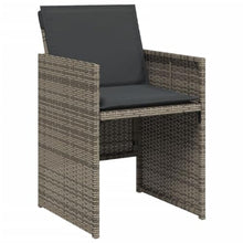 AMBERARD Patio Dining Set Set of 10 Gray Furniture Set