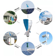 AISINILALAO 4000W Low Noise Free Energy Windmill Generator Kit, W/Controller 12V/24V/48V/220V Solar Wind Power Kit for Home, Street Lighting(10 Blade),48v