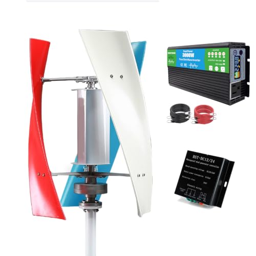 HUIZHITENGDA 12V-220V Vertical Axis Wind Turbine Generator Kit 3000W
