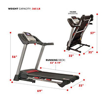 Sunny Health & Fitness Folding Treadmill Gray