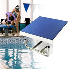 LYJIANGXIN 20in x 20in Stainless Steel Non-Slip Diving Board, Pool One Step Diving Starting Block, Heavy Duty Swimming Competition Jumping Platform with 15° Inclined for Athletes