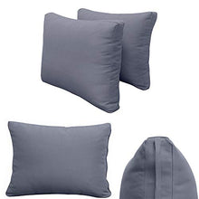 Prolinemax Full Size 5PC Outdoor Daybed Cushion Set with Bolster Pillow Grey