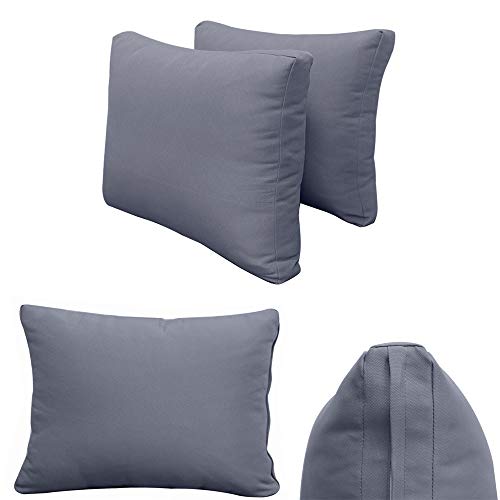 Prolinemax Full Size 5PC Outdoor Daybed Cushion Set with Bolster Pillow Grey