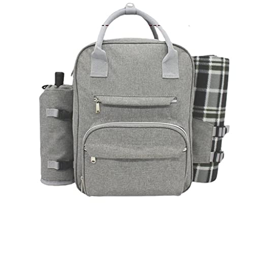 WJJDLLNP 2 Persons Picnic Bag With Napkin Cloth Blanket Ice Backpack Cooler Heat Insulation Fresh Keeping Thermal