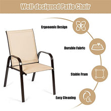 ONMYJFD 2 Pieces Patio Chairs Outdoor Dining Chairs Garden Terrace Yard with armrests