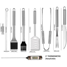 Griddle Accessories, 32 Pcs Flat Top Grill Accessories, Griddle Accessories Kit with Griddle Spatula, Scraper, Tongs and Egg Rings, Stainless Steel Griddle Tools Set for Outdoor BBQ and Camping