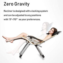 5JJJLOOOPP Garden Outdoor Extra Large Zero Gravity Rocking Patio Lounge Chair Home Lounge Chair Folding Beach Deck Chair with Cushion Support