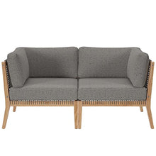 Modway Clearwater Loveseat Gray Graphite
