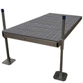 Patriot Docks Complete Aluminum Dock Kit 4ft x 8ft Gray Poly