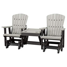 American Furniture Classics Double Center Table Glider Light Gray