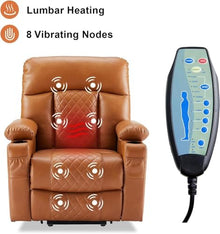 HTERWQEA Dual Motor Power Lift Recliner with Heat, Massage & USB-C