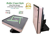 usamjtable Ultra-Thin Folding Automatic Mahjong Table Rose Pink