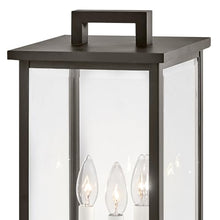 Hinkley Weymouth Medium Pier Mount Lantern, Low Voltage Oil Rubbed Bronze