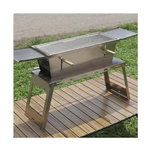 ZTHYSHXA Charcoal Grills Stainless Steel Folding Barbecue Stove Home Grill Portable Outdoor Camping