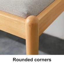 QUANGJN Dining Chair, Patio Bench with Cushion, Waiting Room Chairs, Double Sofa, for Your Balcony, Porch, Lawn, Dining Room,Natural-Medium