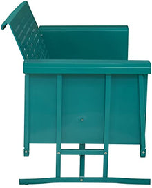 Crosley Furniture Bates 3-Person Retro Metal Outdoor Patio Sofa Glider