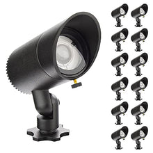 WAC Lighting LED 12V Basic Accent Light 6W Adjustable Beam Angle 3000K Black (Pack of 12)