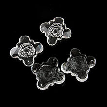 45MM Rose Cross Glass Hanging Prism Suncatchers Crystal Trimming in 2 Holes Glass Lighting Drop Pendants,50pcs