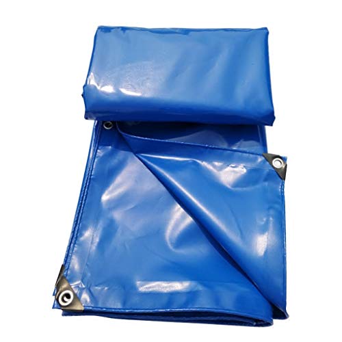 Tarps,Canopy Cloth Waterproof Canvas PVC Rain Cloth Sun Protection Wear-Resistant Tarpaulin Tent Rain Cover Anti-Aging Saline-Resistant Hardy Parasols, Canopies Shade/Blue/3 * 8 M/118 * 315 inch (Blue