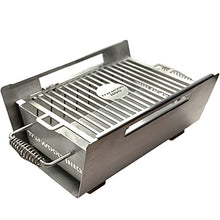 Table Top Warming Brazier | Stainless Steel and Acacia Wood | BBQ07SS-