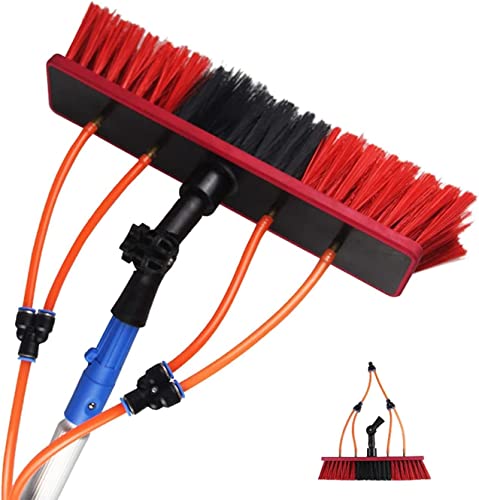 Solar Panel Cleaning Brush and Pole Solar Panel Cleaner 50cm Brush 8m Pole Window Cleaning Equipment Extendable