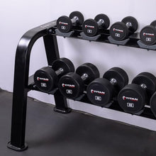 Titan Fitness 2 Tier Saddle-Style Dumbbell Weight Rack Black