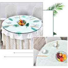 KXWOQ3ED Round Glass Dining Table Top, Tempered Glass Table Top, Clear Circular Table Surface for Coffee Table, Office Table, Side Table, Replacement Glass Table Top(85 CM(34 INCH))