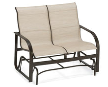 Winston Key West Sling Glider Loveseat Java/Oyster Pearl