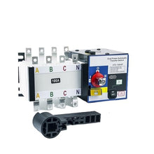 100A 4P ATS Generator Dual Power Automatic Transfer Switch AC220V Control Voltage for ATS Controller Diesel Generator Parts(100A 4P)