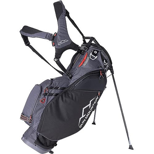 Sun Mountain 2024 4.5Ls 14-Way Golf Stand Bag Black/Steel/Rush/Red