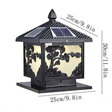 VELLOW Solar Post Lights Fixtures,Modern Outdoor Fence Deck Column Cap Lamp Lantern,Aluminum Housing Waterproof Stigma Lamps,Warm White High Brightness SMD LED Lighting,for Wood Fence,Pathway,Deck