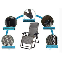 Renovation House Chairs Zero Gravity Chair Large Portable Patio Recliners Adjustable Folding Chair with Cup Holder for Poolside Outdoor Yard Beach Durable (Color : 1002)