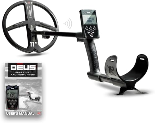 XP Metal Detectors Deus - Weatherproof and Fully Wireless, Ideal for Treasure and relic Hunting - 11" X35 Coil (35 Frequencies), Remote Control & S-Telescopic Stem (DEUS-28X35RCEA)