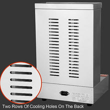 XYWGBMS Electric/Gas Kebab Grill Machine, 360° Rotating Vertical Broiler Barbecue Oven, Smokeless Turkey Doner Kebab Machine,Black-A