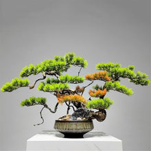 YXIANG56Q Fake Plants Large Faux Plants, Potted Pine Indoor Decor for Office Desk Home Table Bonsai Tree