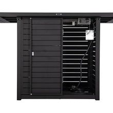 LeisureMod 68" Wide Rectangular Outdoor Fire Pit Bar Table in Powder-Coated Aluminum with Lid Glass Guard and Tank Holder Slats Design for Patio, Garden, Deck, and Backyard Use Chelsea Collection